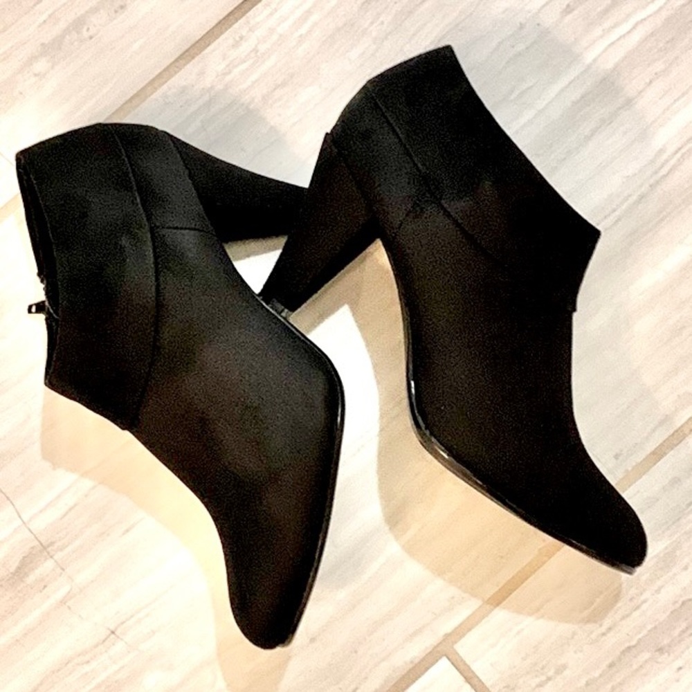 Xappeal Jacy Black Heeled Ankle Boots - 10